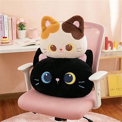 Carino E Adorabile Tri-Gatto Color E Gatto Nero Cuscino E Giocattolo Peluche