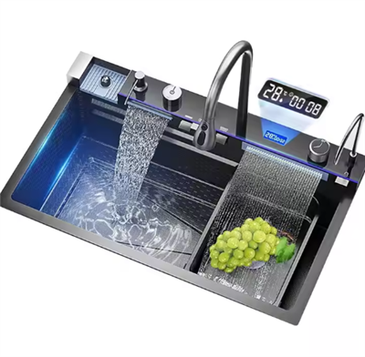 Lavabo multifunziunal per la cusina a cascata